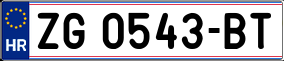 Trailer License Plate